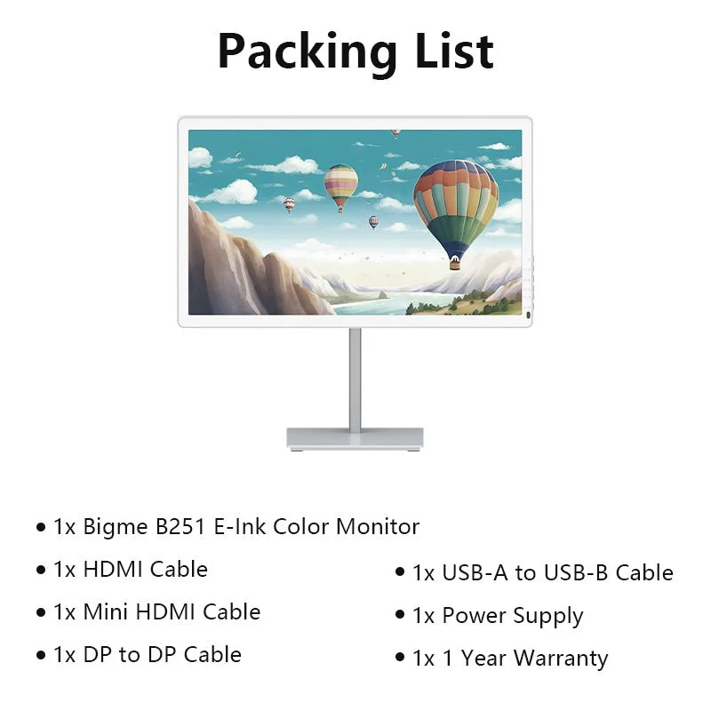 Bigme B251--World's 1st All-in-one PC and monitor with E Ink Color Display - Image 24