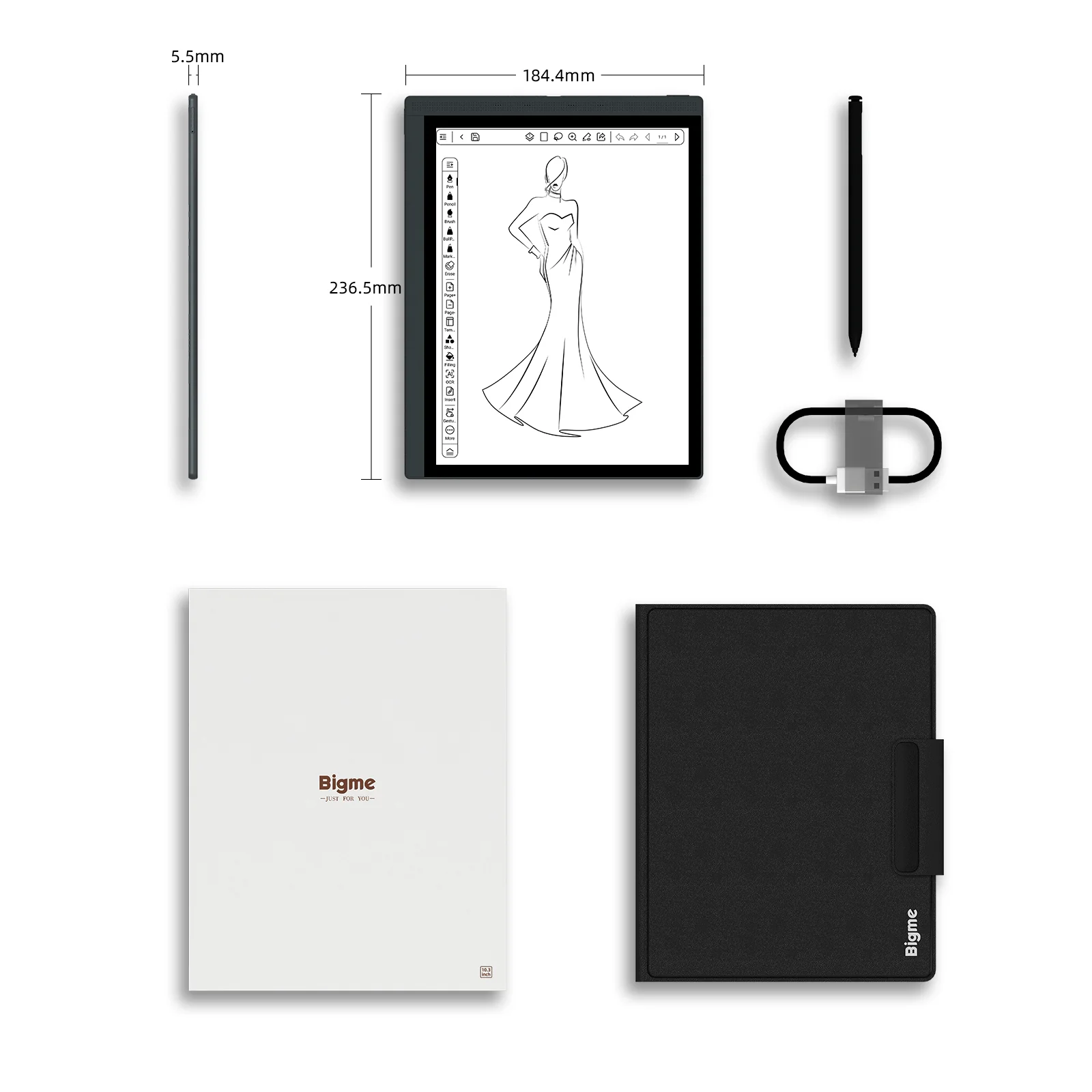 Bigme B1051 Black and White E ink Smart Tablet with 300PPI - Image 8