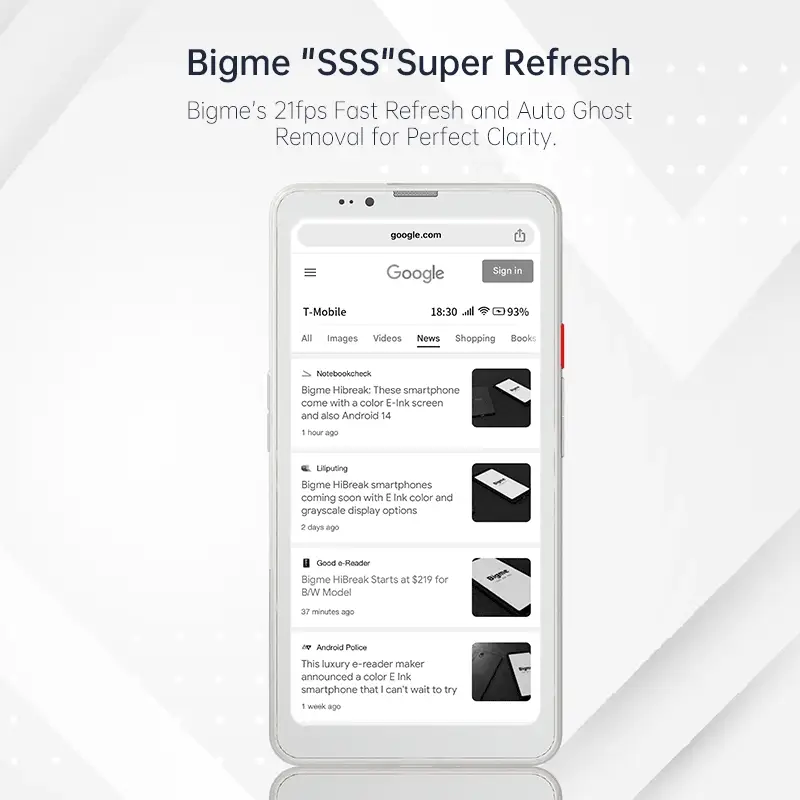 Bigme ePaper Smartphone Hibreak Pro  with Android 14 OS-Black and White version - Image 4