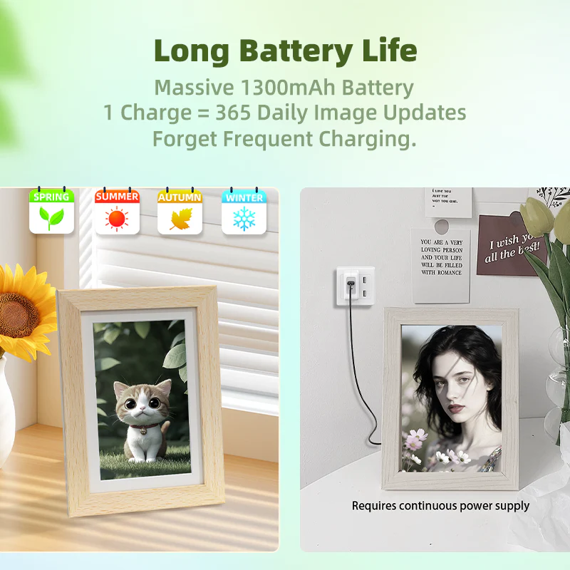 Bigme F7 7.3 Inch WiFi Digital Color E-ink Picture Frame - Image 11