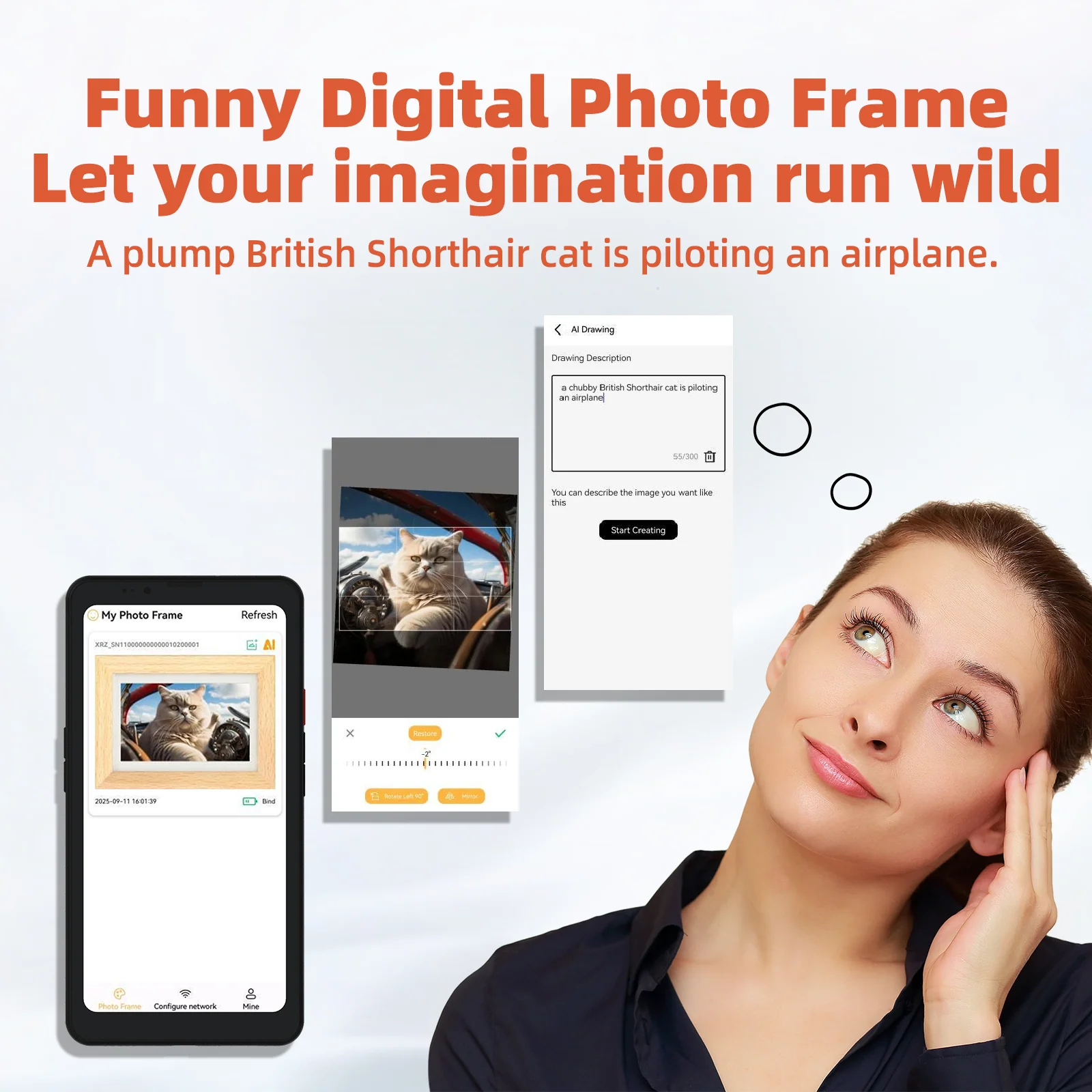 Bigme F7 7.3 Inch WiFi Digital Color E-ink Picture Frame - Image 20