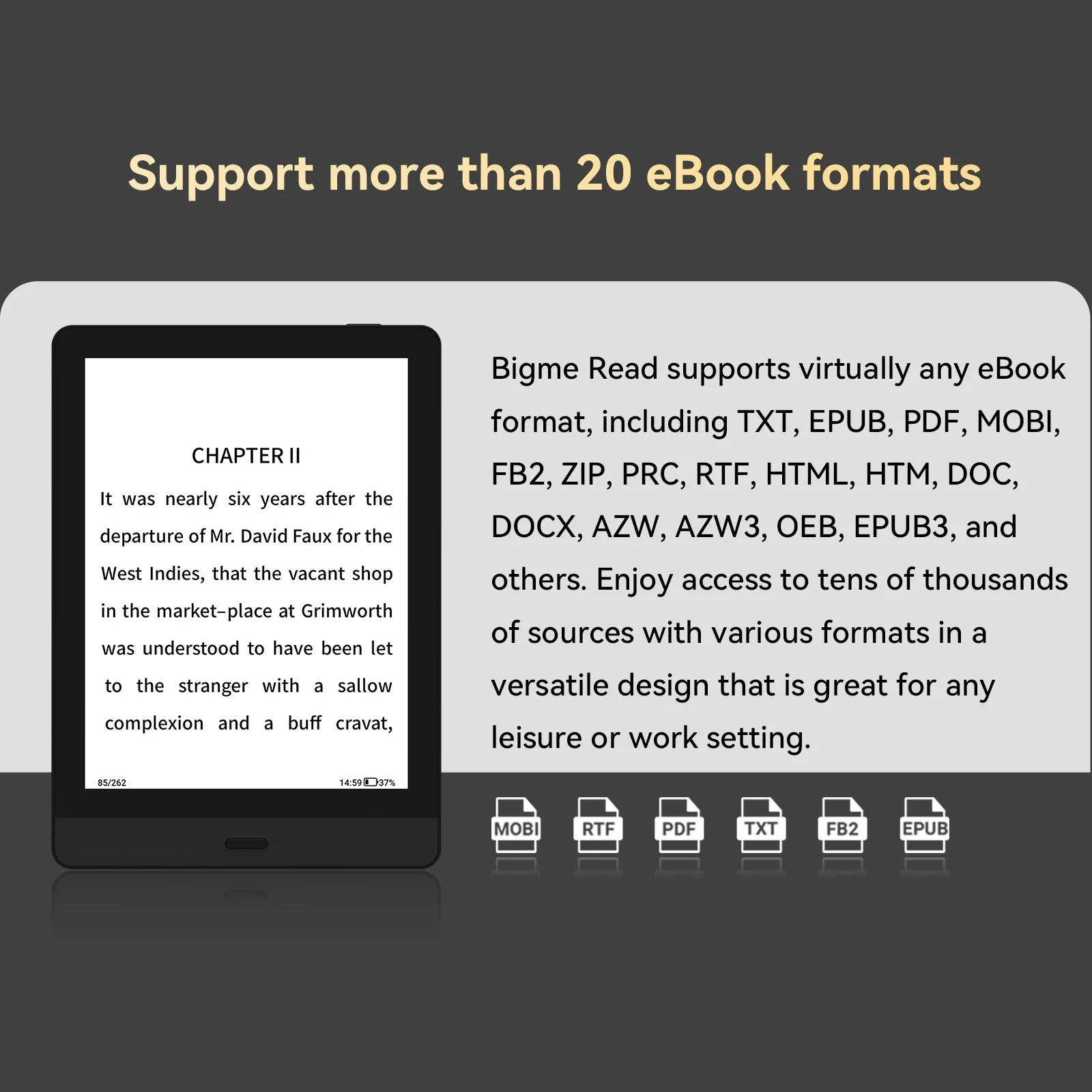 Bigme Read-6inch Dedicated book Reader - Image 5