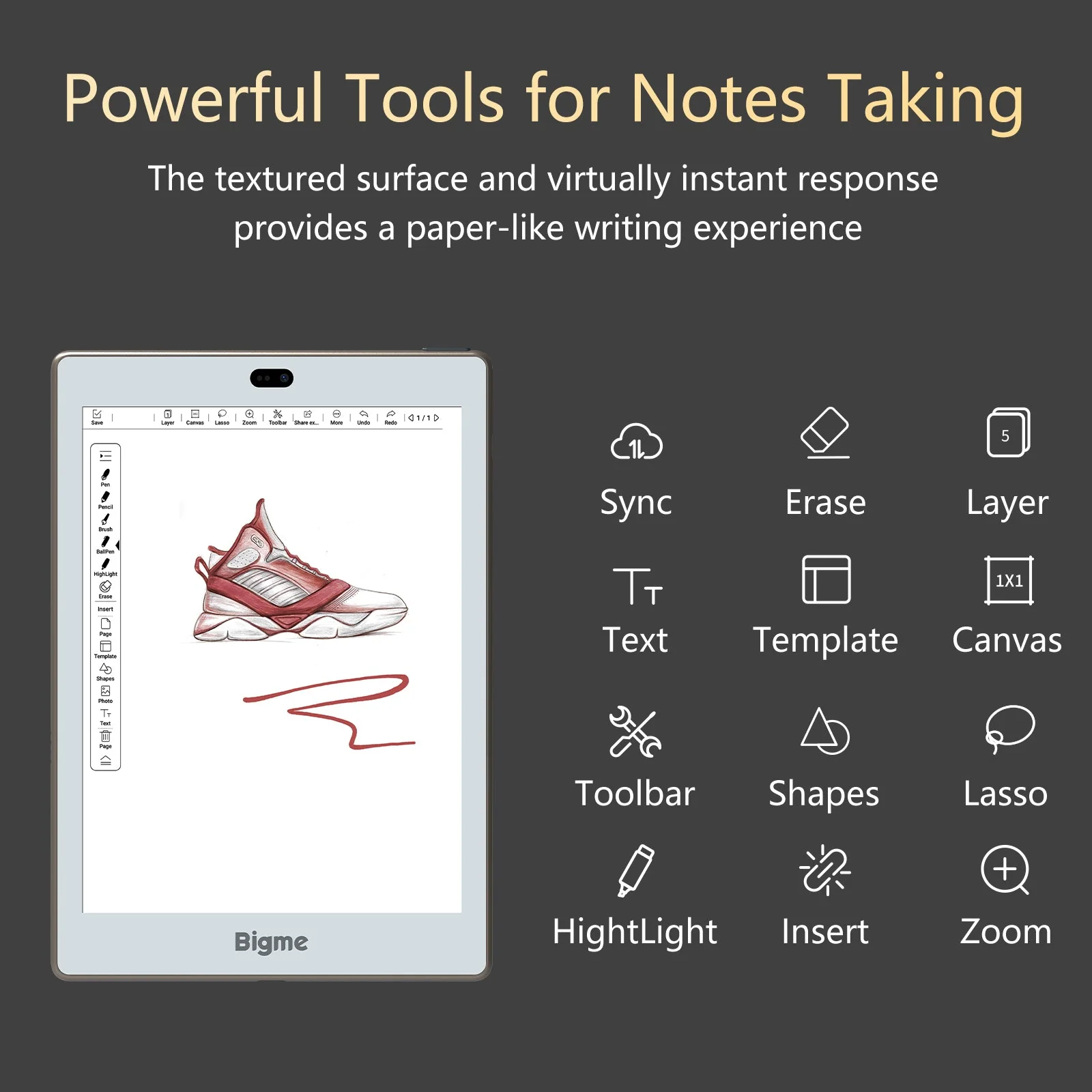 Bigme S6 color +Lite-7.8inch Kaleido 3 E-notepad - Image 4