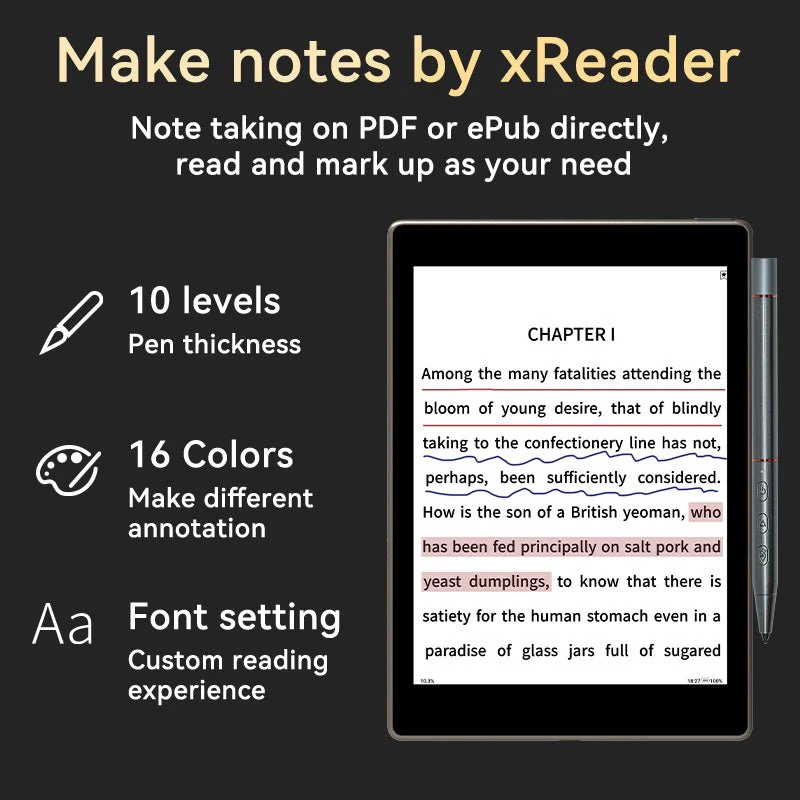 GUOYUE V6 Color with Color E-ink Kaleido 3 E-reader - Image 8