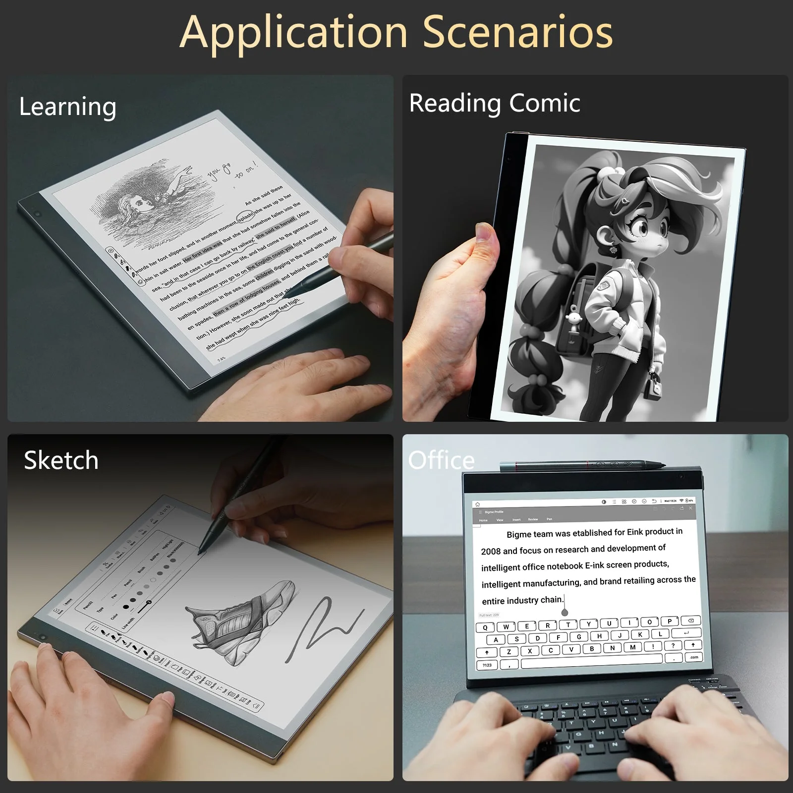 inkNoteS--10.3'' Black&White E reader - Image 3