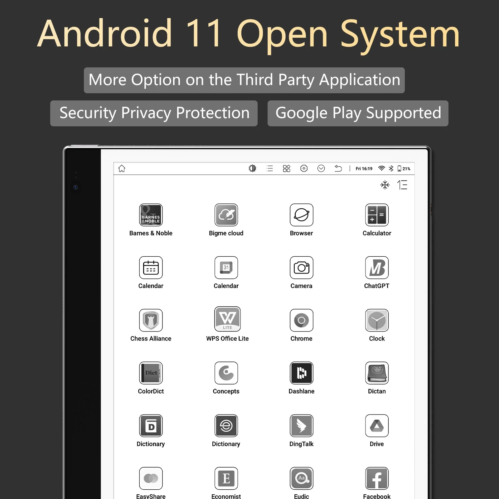 inkNoteS--10.3'' Black&White E reader - Image 5
