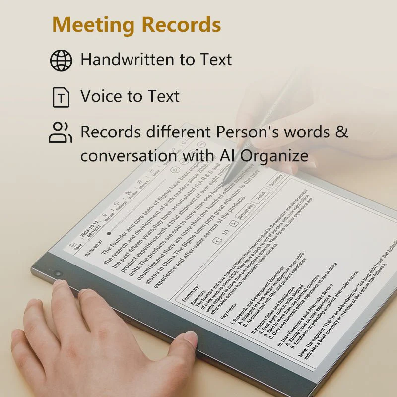 inkNoteS--10.3'' Black&White E reader - Image 9
